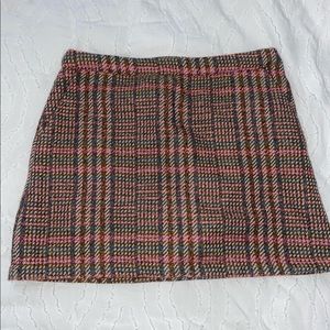 plad/multicolor mini skirt